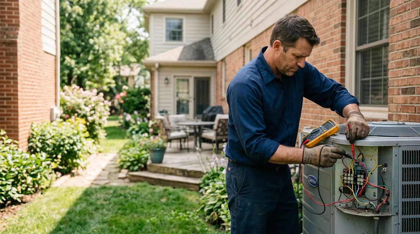 HVAC technician working near Lancaster, TX